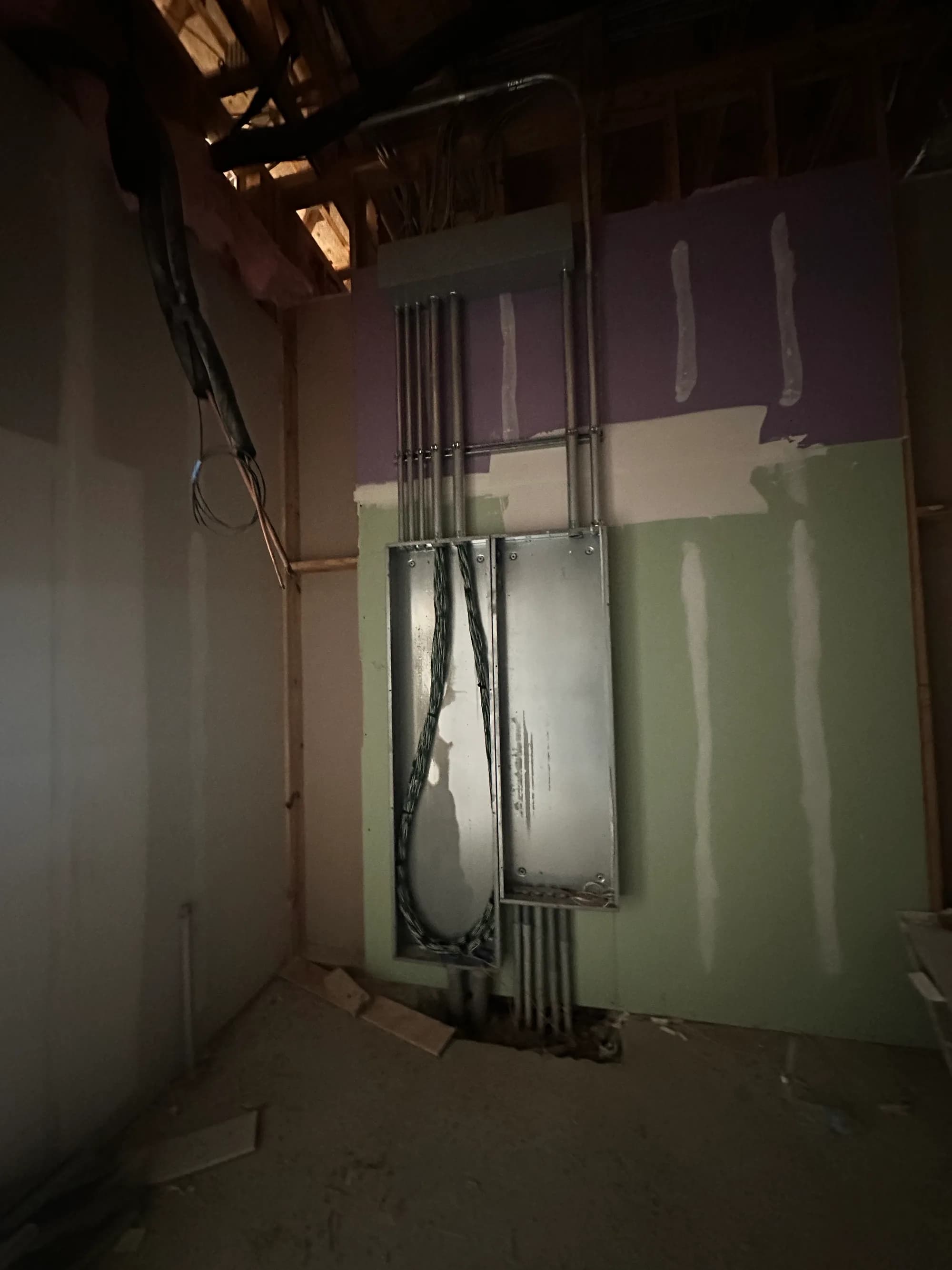 Commercial electrical rough-in — Babcock Electric