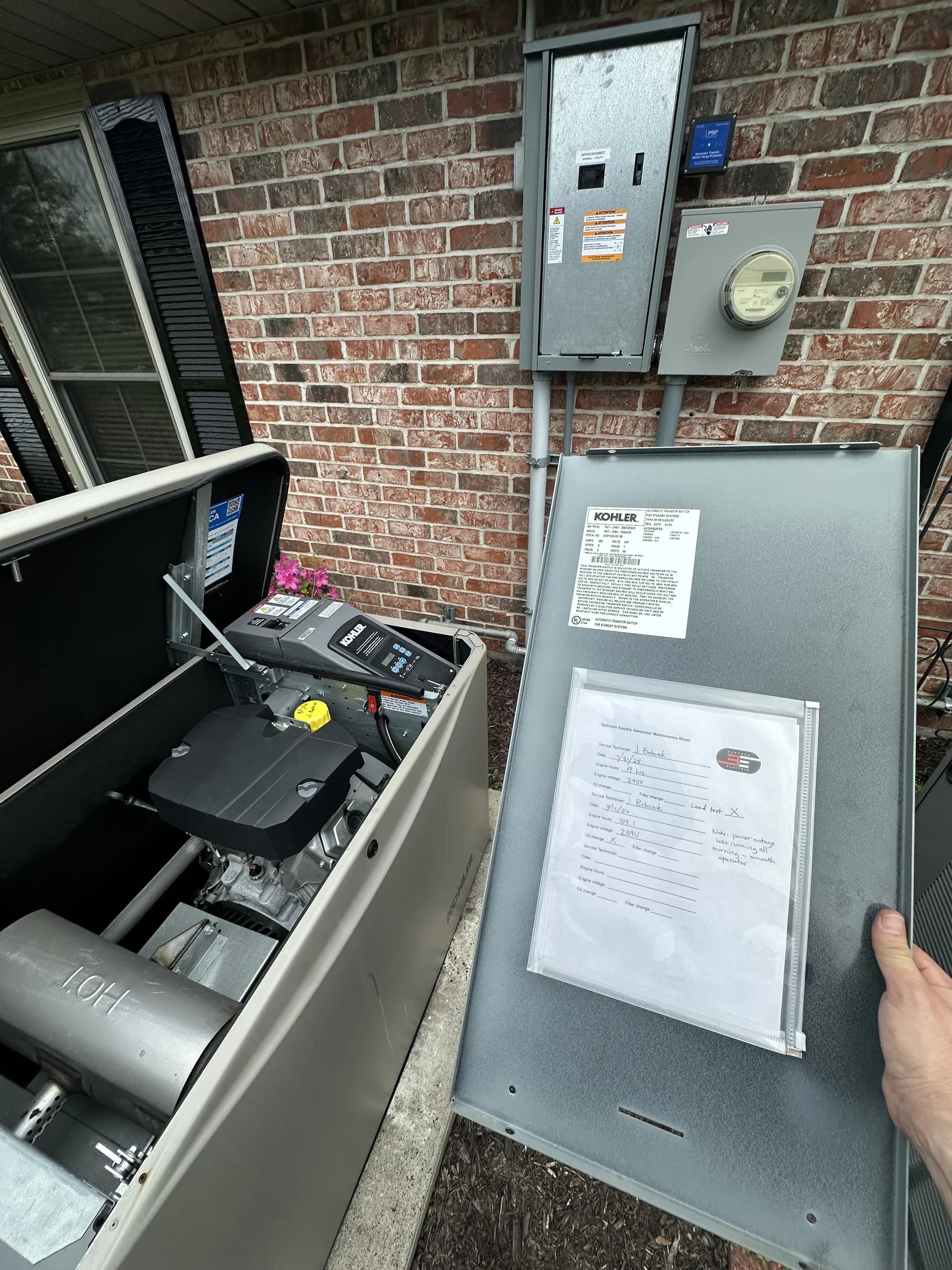 Babcock Electric work in Moss Bluff, LA — Whole-home generator installs